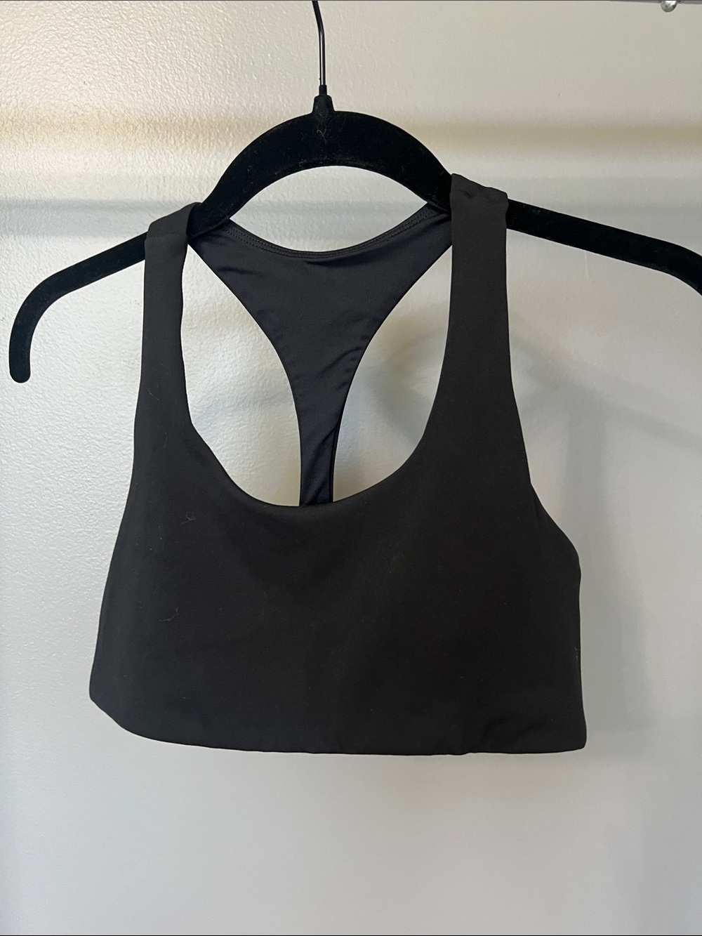 Everyday Black Racerback Sports Bra for Light Support